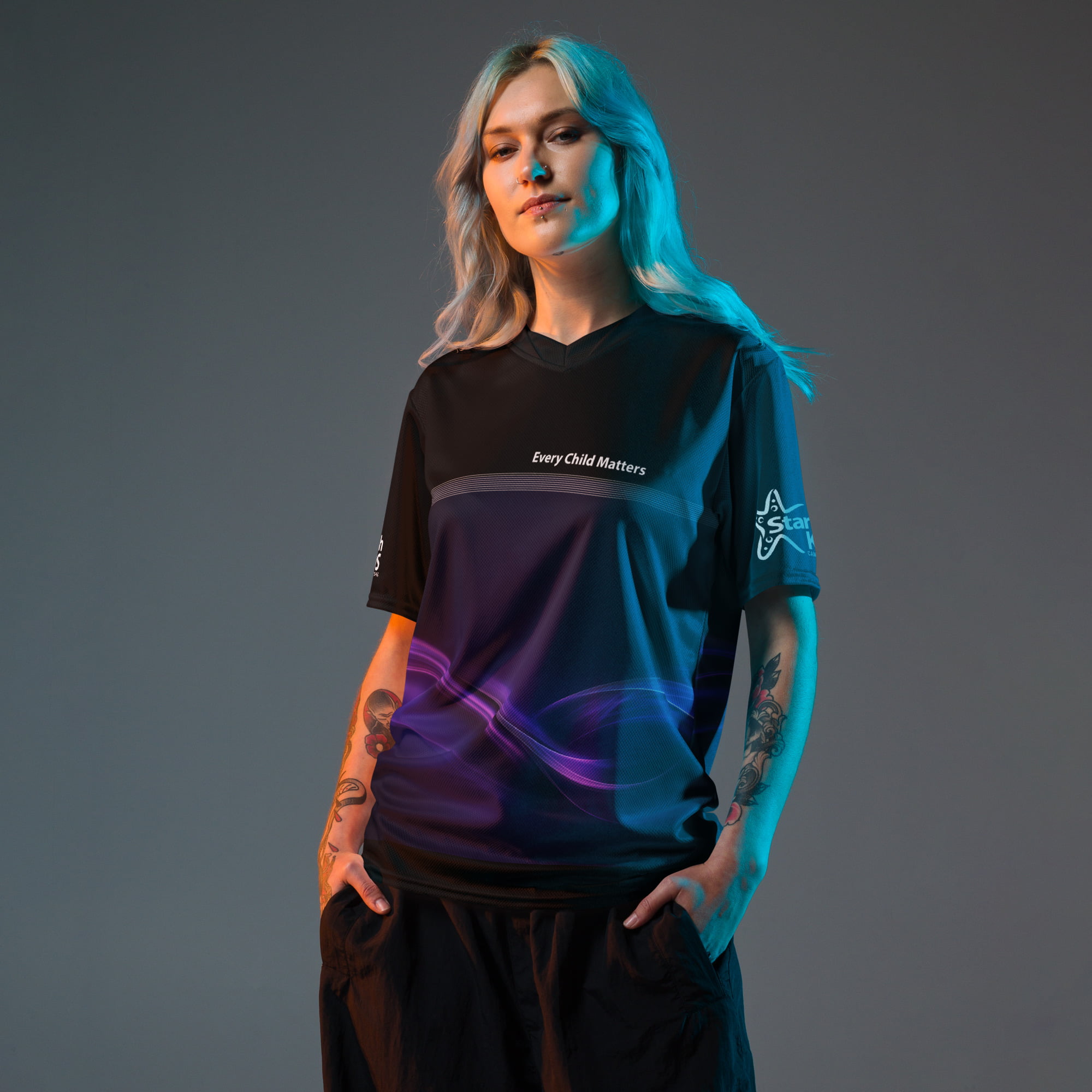Recycled unisex sports jersey